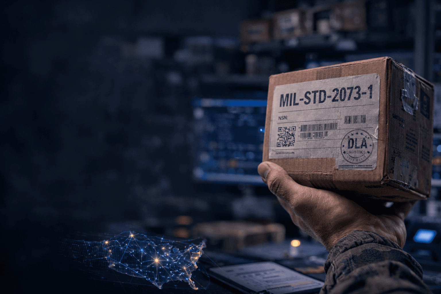 GovCOTS DLA logistics backdrop